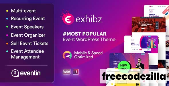 Exhibz Nulled - Event Conference WordPress Theme