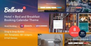 Bellevue Nulled Hotel + Bed and Breakfast Booking Calendar Theme Free Download