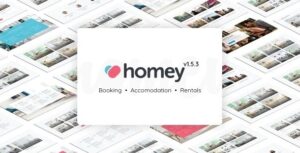 Homey Booking and Rentals WordPress Theme Nulled