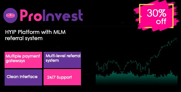 ProInvest v3.8 Nulled -CryptoCurrency and Online Investment Platform Free Download
