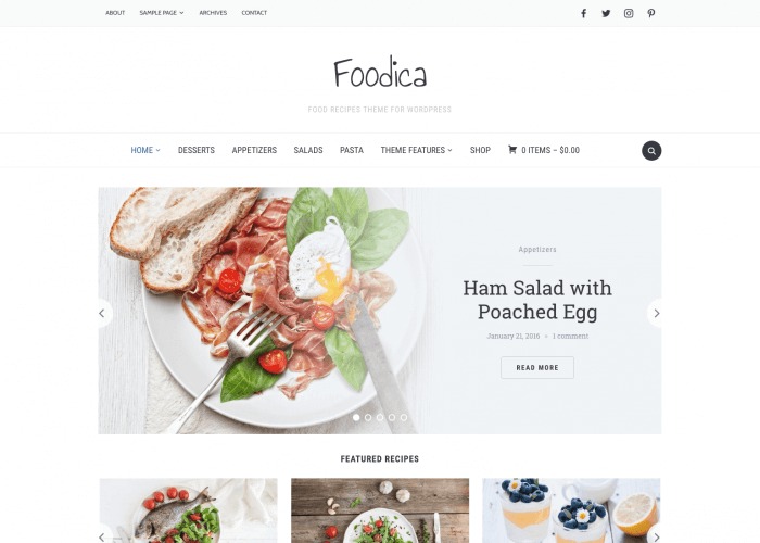 WPZoom Foodica WordPress Theme Nulled v4.0.1 Free Download