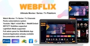 WebFlix – Movies – TV Series – Live TV Channels – Subscription Nulled