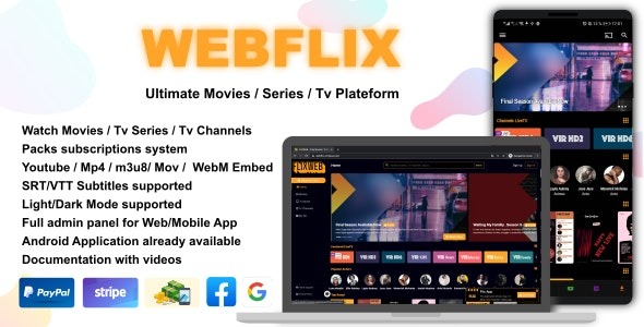 WebFlix v1.7 Nulled – Movies – TV Series – Live TV Channels – Subscription Free Download 1 WebFlix – Movies – TV Series – Live TV Channels – Subscription Nulled