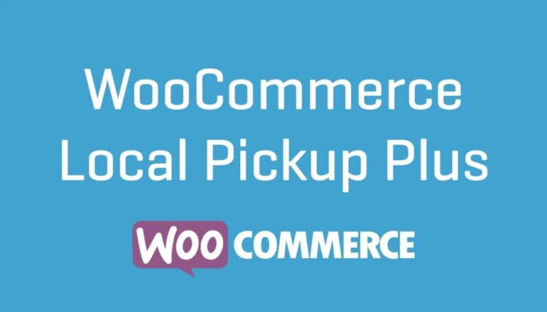 WooCommerce Local Pickup Plus Nulled