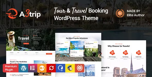 A3trip Tours Travels WordPress Theme Nulled