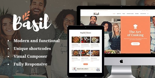 Basil v1.3.7 Nulled – Cooking Classes and Workshops WordPress Theme Free Download