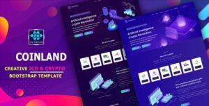Coinland – ICO & Crypto Bootstrap Template Nulled