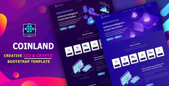 Coinland Nulled – ICO & Crypto Bootstrap Template Sept 20, 2022 Free Download