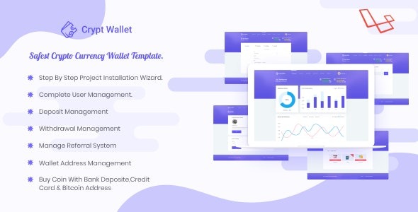 CryptWallet v1.9.1 Nulled – Crypto Currency Web Wallet Pro Free Download