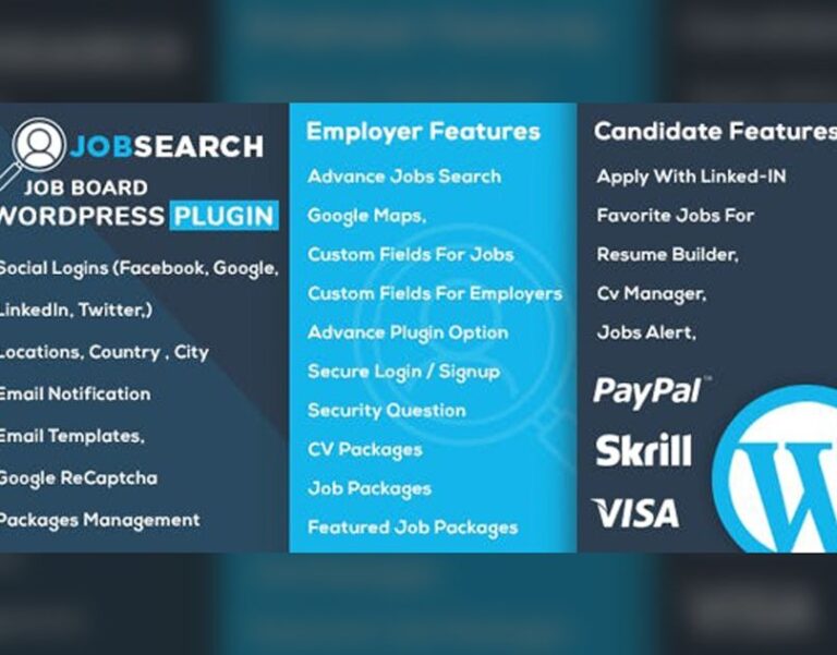 JobSearch WP Job Board WordPress Plugin Nulled