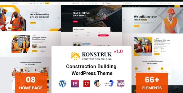 Konstruk Nulled Construction WordPress Theme Free Download