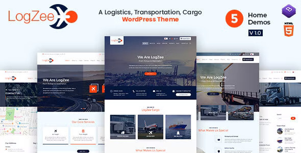 Logzee v1.1 Nulled – Logistics, Transportation, Cargo WordPress Theme Free Download