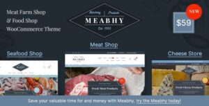 Meabhy Nulled Meat Farm & Food Shop WordPress Theme Free Download
