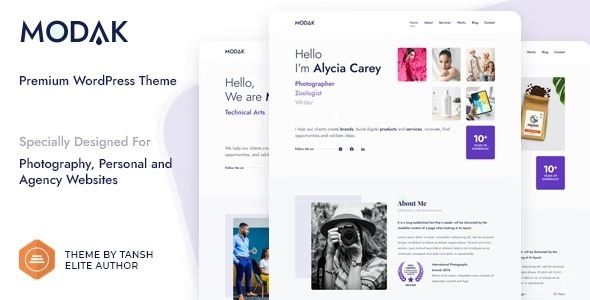 Modak v1.0.7 Nulled – One Page WordPress Theme Free Download