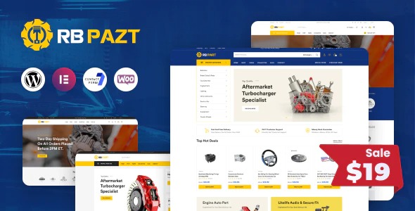 RBpazt Nulled Auto Parts WooCommerce Theme Download