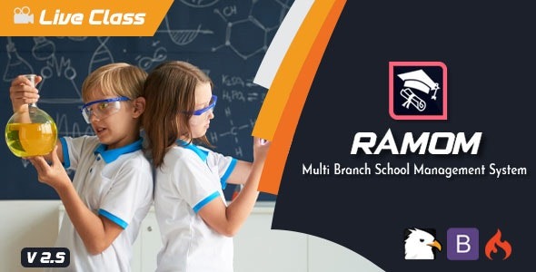 Ramom School v5.4 Nulled – Multi Branch School Management System Free Download