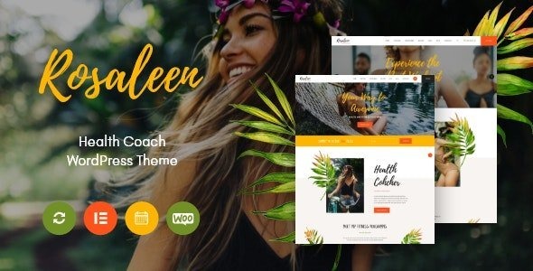 Rosaleen v1.0.5 Nulled – Health Coach، Speaker & Motivation پوسته وردپرس دانلود رایگان 1 طرح زمینه وردپرس انگیزشی بلندگوی مربی سلامت روزلین باطل شد
