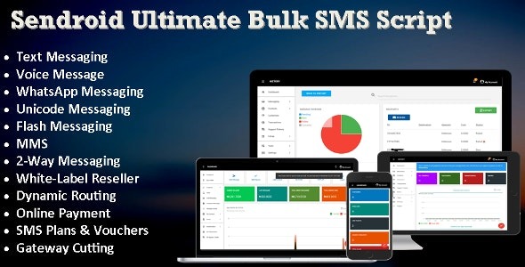 Sendroid Ultimate Bulk SMS, WhatsApp and Voice Messaging Script with White-Label Reseller System Nulled Free Download