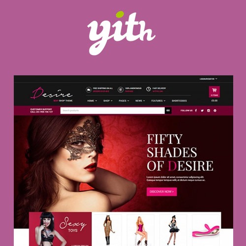 YITH Desire Sexy Shop v1.2.7 Nulled – An Intriguing WordPress Theme Free Download