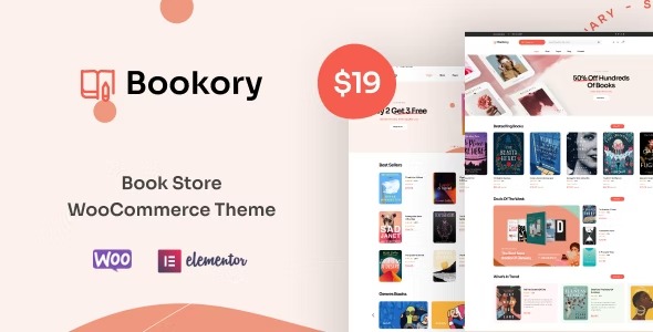 Bookory v2.0.5 Nulled – Book Store WooCommerce Theme Free Download