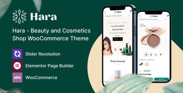 Hara v1.1.3 Nulled – Beauty and Cosmetics Shop WooCommerce Theme Free Download