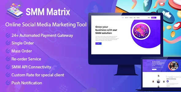 SMM Matrix Social Media Marketing Tool Nulled