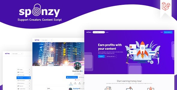 Sponzy v4.6 Nulled – Support Creators Content Script Free Download