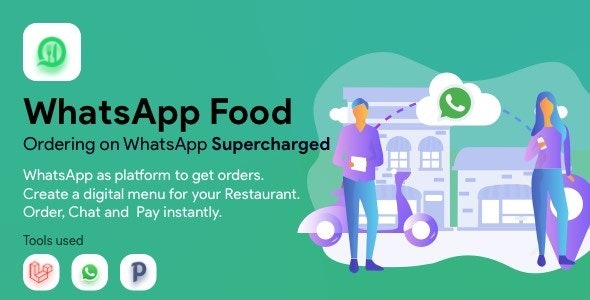 WhatsApp Food Nulled v3.4.1 + Addons – SaaS WhatsApp Ordering Free Download