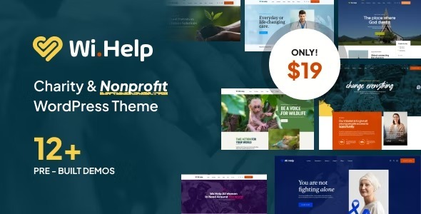 WiHelp v1.1.2 Nulled – Nonprofit Charity WordPress Theme Free Download