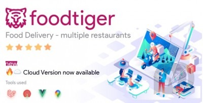 FoodTiger v3.3.2 Nulled Food delivery – Multiple Restaurants Free Download