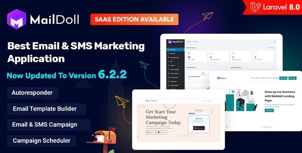 Maildoll Email Marketing SMS Marketing SaaS Application Nulled