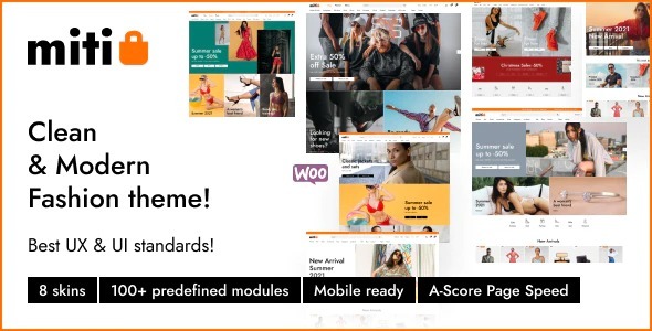 Miti v1.1.7 Nulled – Elementor Fashion WooCommerce Theme Free Download