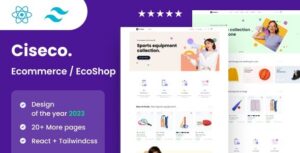 Ciseco Nulled Shop & eCommerce React Template Free Download