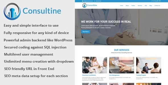 Consultine Nulled v1.9 Consulting, Business and Finance Website CMS Free Download