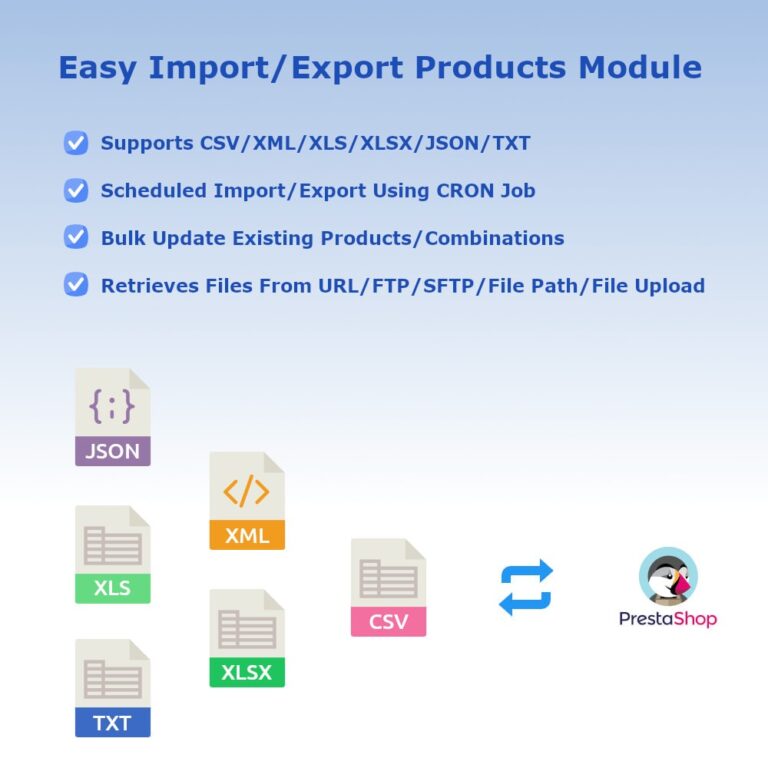 Easy Import Products From CSV, EXCEL, XML, JSON, TXT Module Nulled