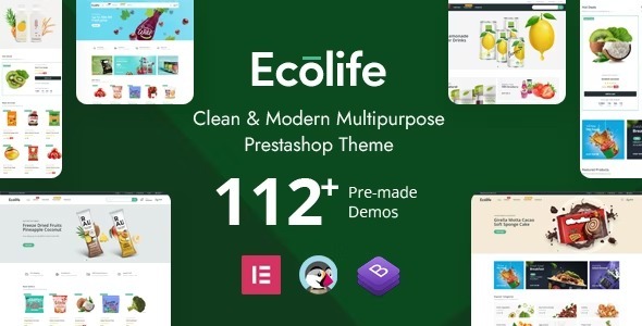 Ecolife Elementor v2.0.5 Nulled – Multipurpose Prestashop 1.7 Theme Free Download