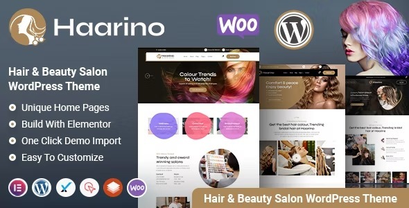 Haarino v1.2 Nulled – Hair Salon WordPress Theme Free Download