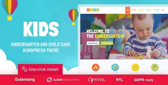Kids v1.2.3 Nulled – Day Care & Kindergarten WordPress Theme for Children Free Download￼