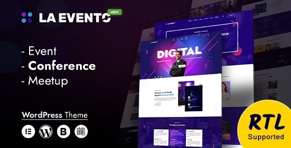 La Evento An Organized Event WordPress Theme Nulled