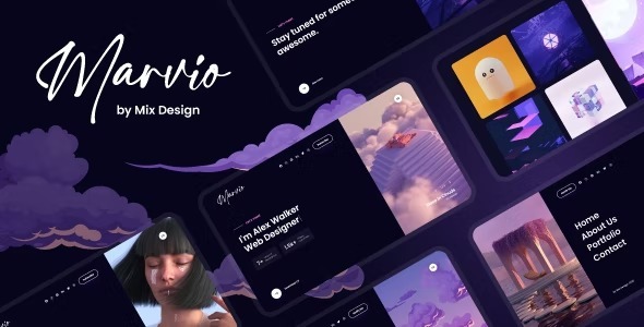 Marvio v1.1 Nulled – Coming Soon & Portfolio Template Free Download