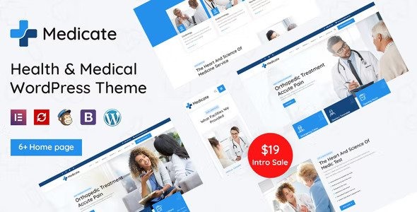 Medicate v2.3 Nulled – Health & Medical WordPress Theme Free Download