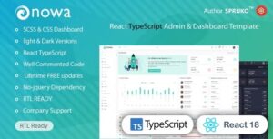 Nowa Nulled React TypeScript Admin Template Free Download