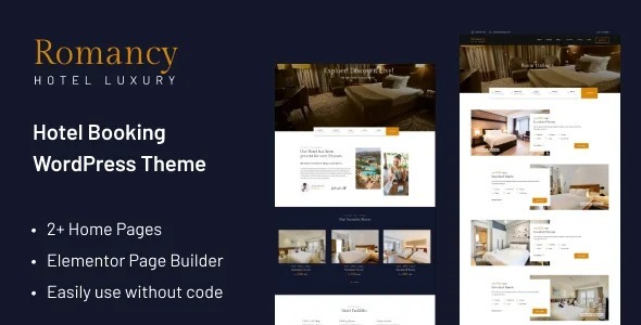 Romancy v1.0.8 Nulled – Hotel Booking WordPress Theme Free Download