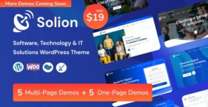Solion Theme Nulled Technology & IT Solutions WordPress Website Free Download