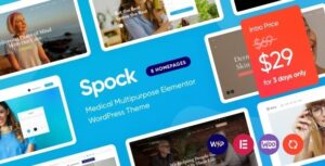 Spock Nulled Medical Elementor Multi-skin WordPress Theme Free Download