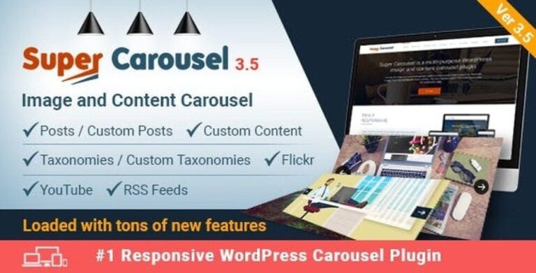 Super Carousel v3.8.4 Nulled – Responsive WordPress Plugin Free Download