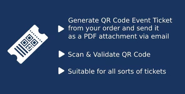 WooCommerce Event QR Code Email Tickets Nulled v1.0.5 Free Download