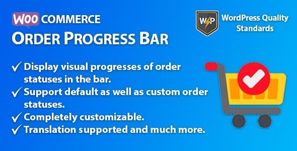 WooCommerce Order Progress Bar Order Tracking Nulled v1.0.3 Free Download