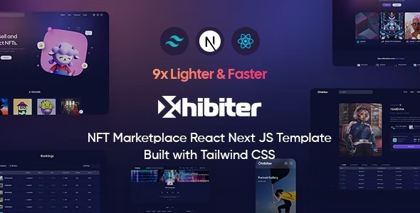 Xhibiter Nulled NFT Marketplace React NextJS Template Free Download