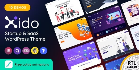 Xido v3.2 Nulled – Startup and SaaS WordPress theme Free Download
